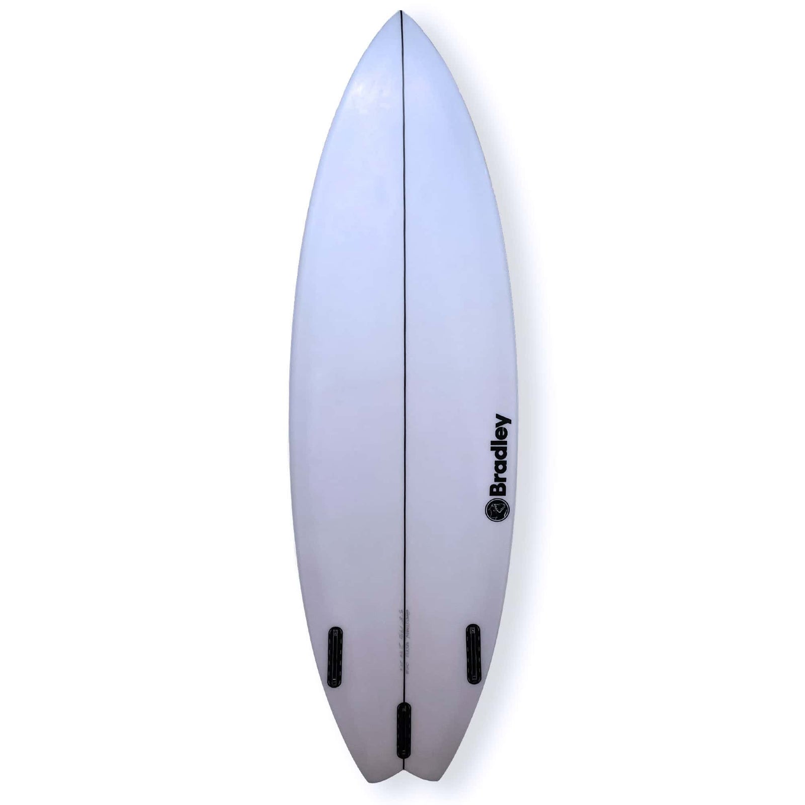 Bradley 5'8 Onya Swallow Tail Surfboard - White - Shortboard by Bradley 5ft 8