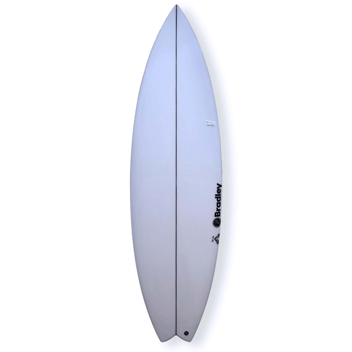 Bradley 5'8 Onya Swallow Tail Surfboard - White - Shortboard by Bradley 5ft 8
