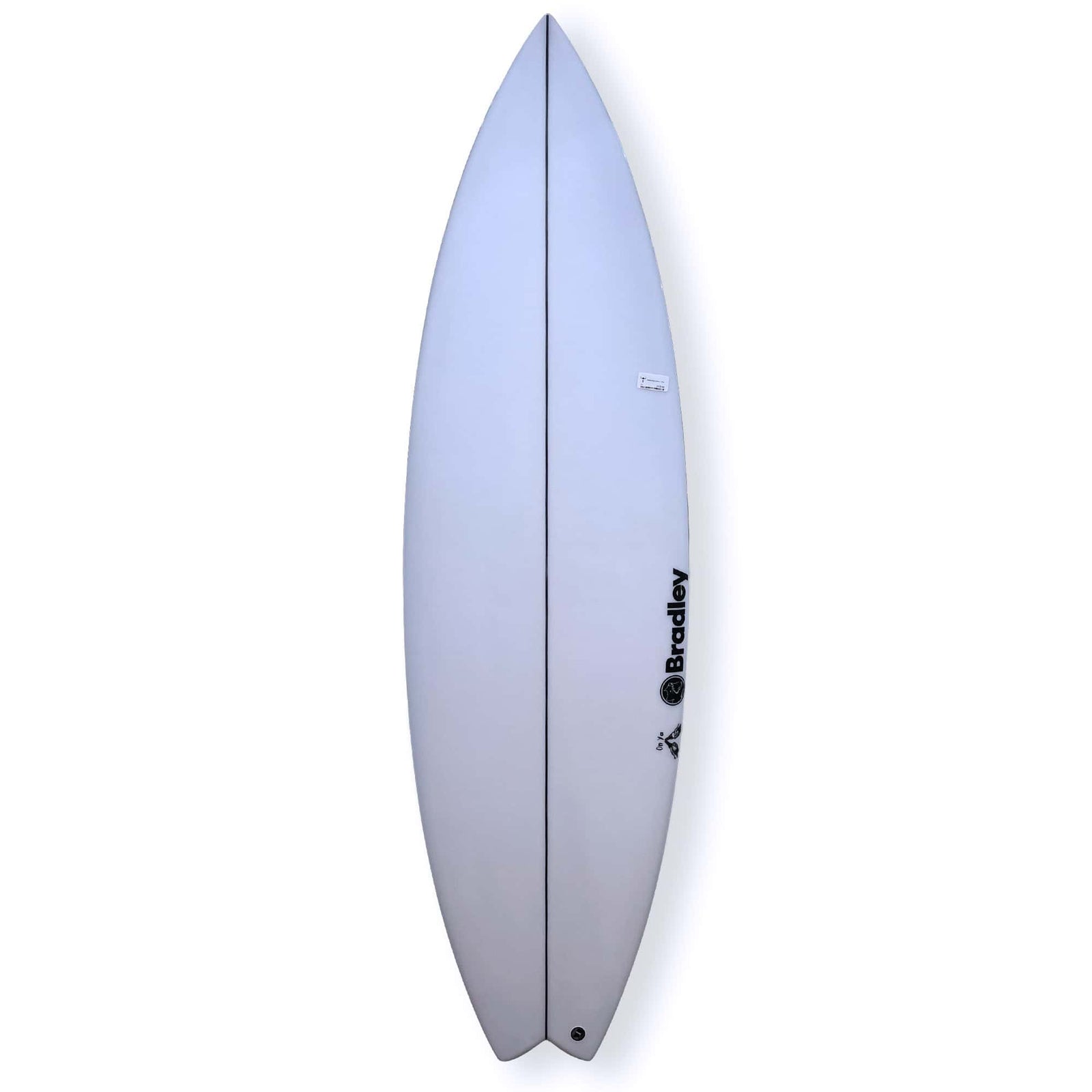 Bradley 5'8 Onya Swallow Tail Surfboard - White - Shortboard by Bradley 5ft 8