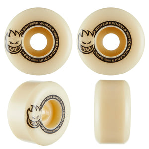 Spitfire Formula Four Lil Smokies 48mm Con Full 99Duro Skateboard Wheels - White - Skateboard Wheels by Spitfire 48mm