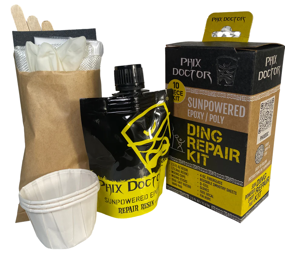 Phix Doctor Sun Powered Epoxy Repair Kit Large 4oz - Epoxy Resin Surfboard Repair by Phix Doctor 4oz