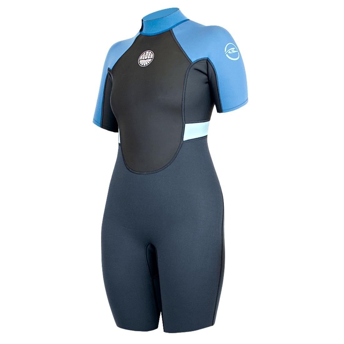 Alder Women's Impact 3/2mm Shortie Wetsuit 2022 - Graphite - Womens Shorty/Spring Wetsuit by Alder