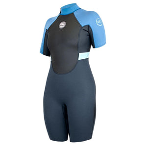 Alder Women's Impact 3/2mm Shortie Wetsuit 2022 - Graphite - Womens Shorty/Spring Wetsuit by Alder