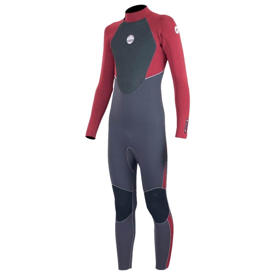 Alder 5/4/3mm Stealth Junior Kids Wetsuit - Red - Kids Full Length Wetsuit by Alder