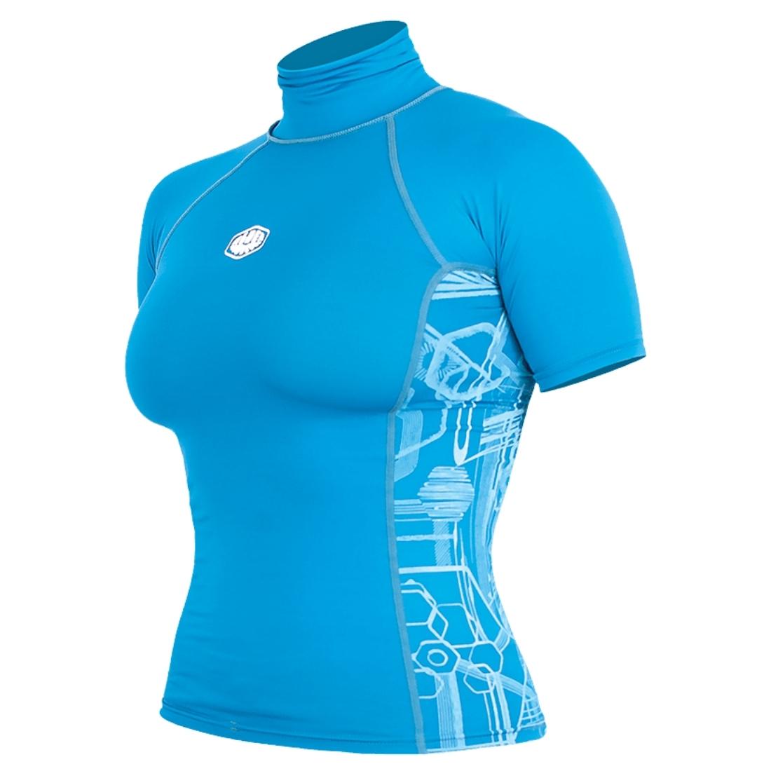 Alder Cruz Junior Shortsleeve Rashvest - Light Blue - Kids UV Rash Vest by Alder
