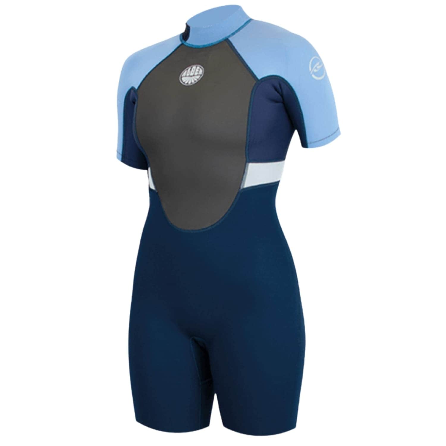 Alder Womens Impact 3/2mm Shortie Wetsuit 2021 - Blue