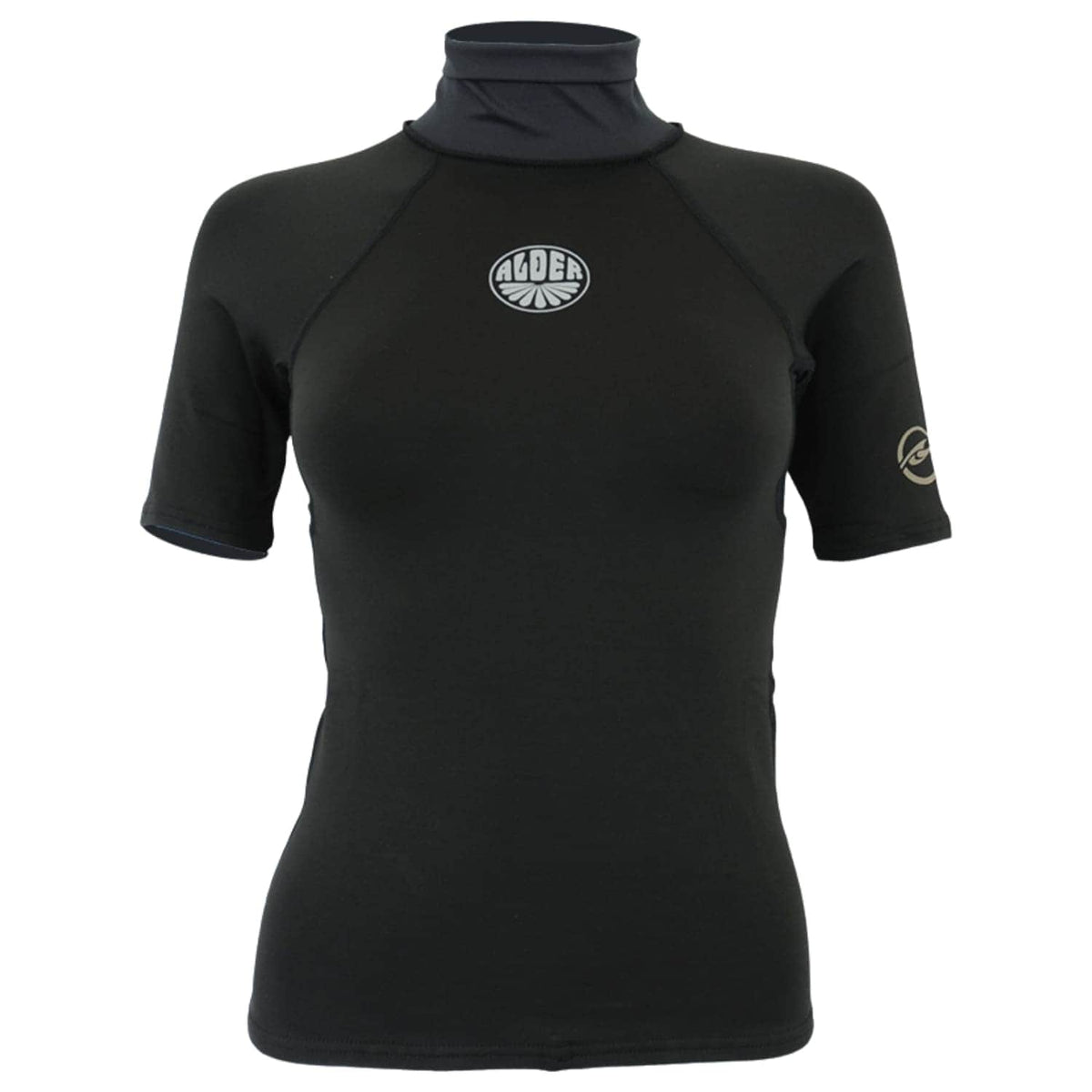 Alder Womens Spirit Ladies Thermal Fleece Rash Vest - Black