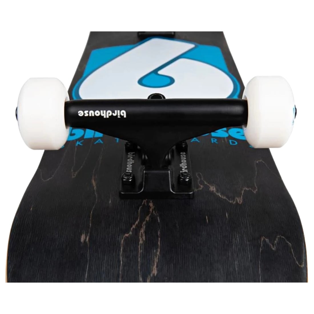 Birdhouse B Logo Complete Skateboard - Black/Blue - Complete Skateboard by Birdhouse 8.0 inch