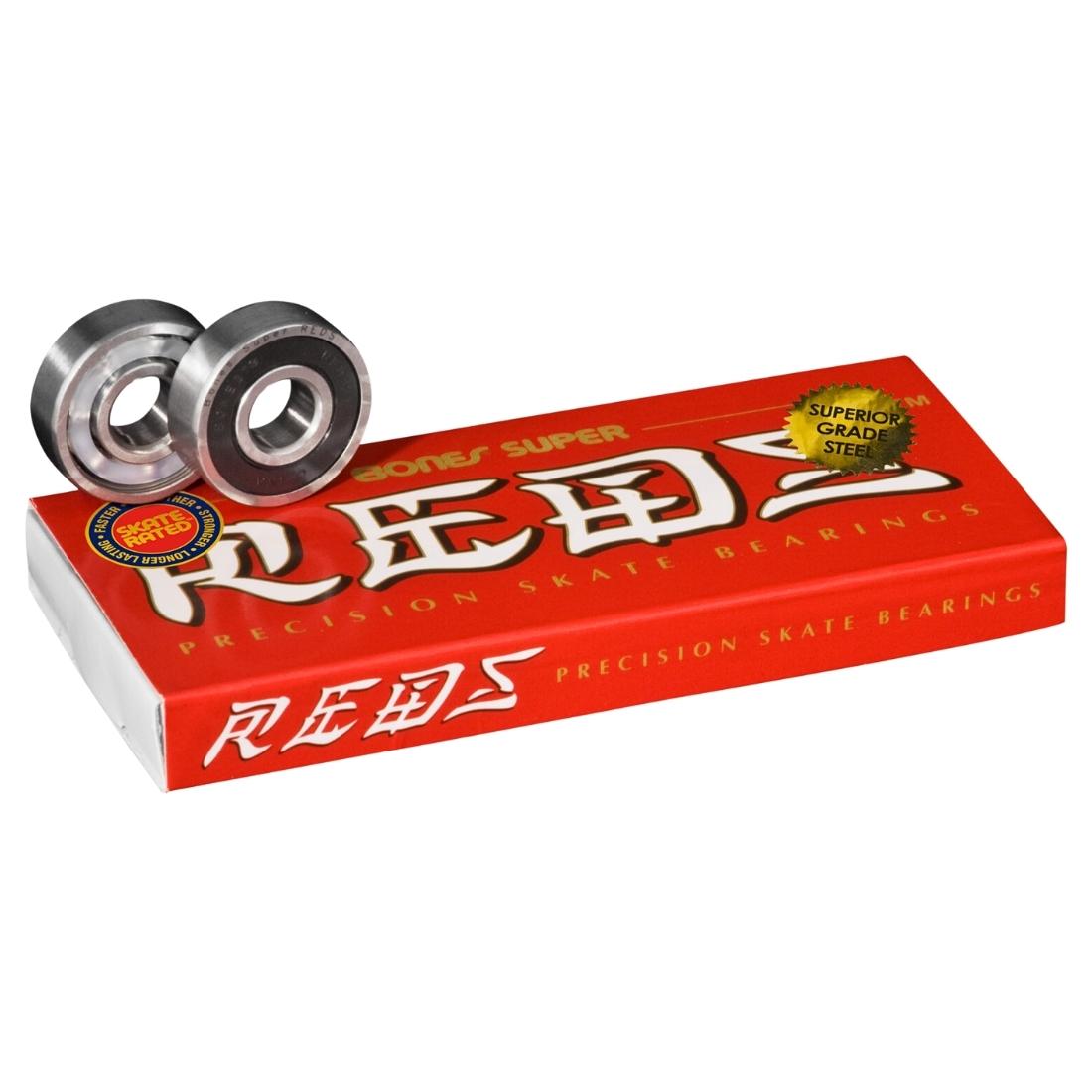 Bones Super Reds Precision Skateboard Bearings - Super Reds - Skateboard Bearings by Bones