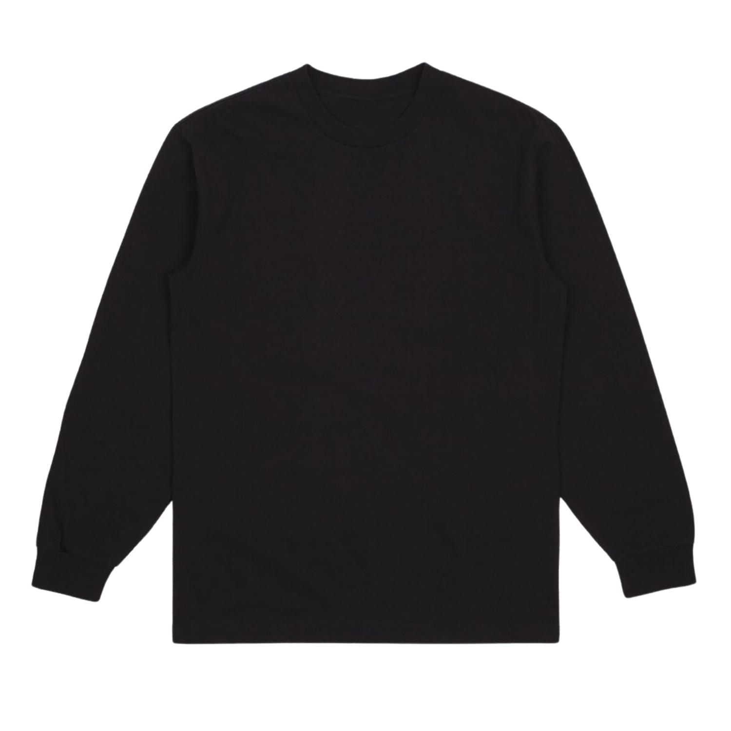 Brixton Basic Long Sleeve T-Shirt - Black - Mens Plain T-Shirt by Brixton