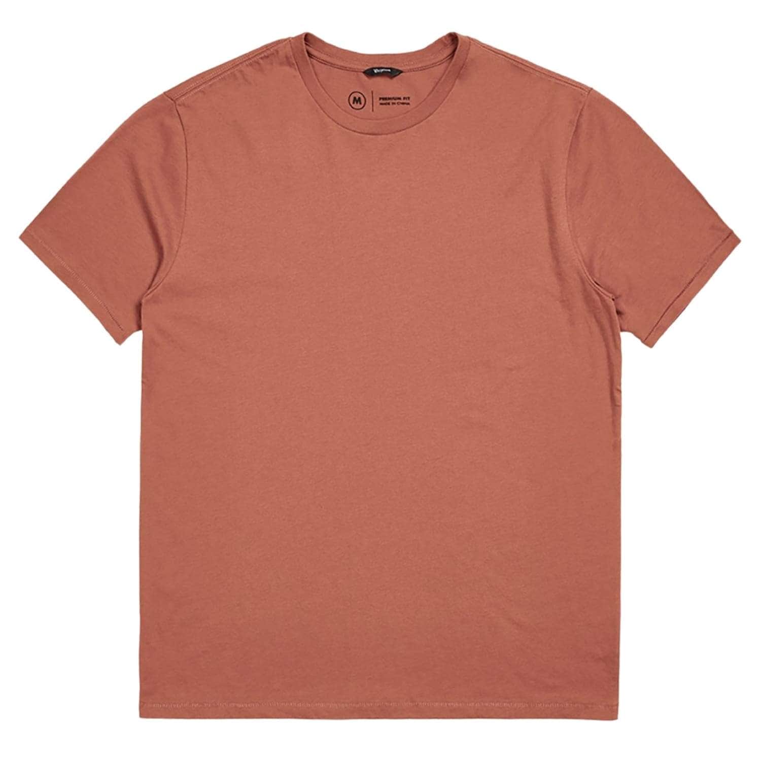 Brixton Basic Tailored T-Shirt - Apricot Jam - Mens Plain T-Shirt by Brixton