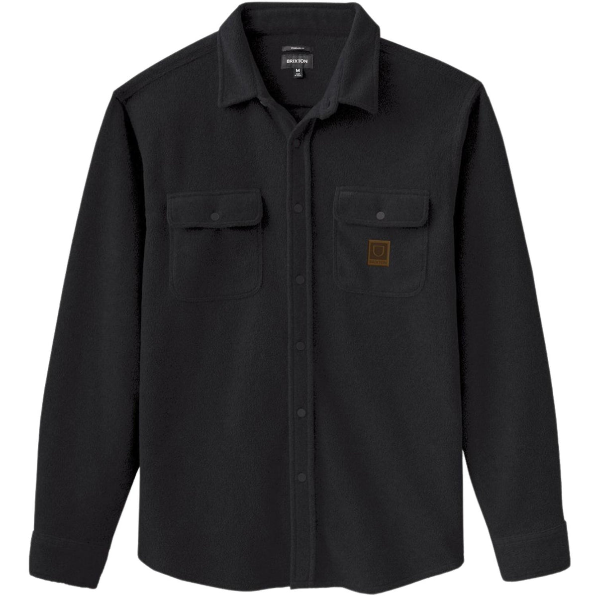 Brixton Bowery Long Sleeve Fleece Shirt - Black - Mens Flannel Shirt by Brixton