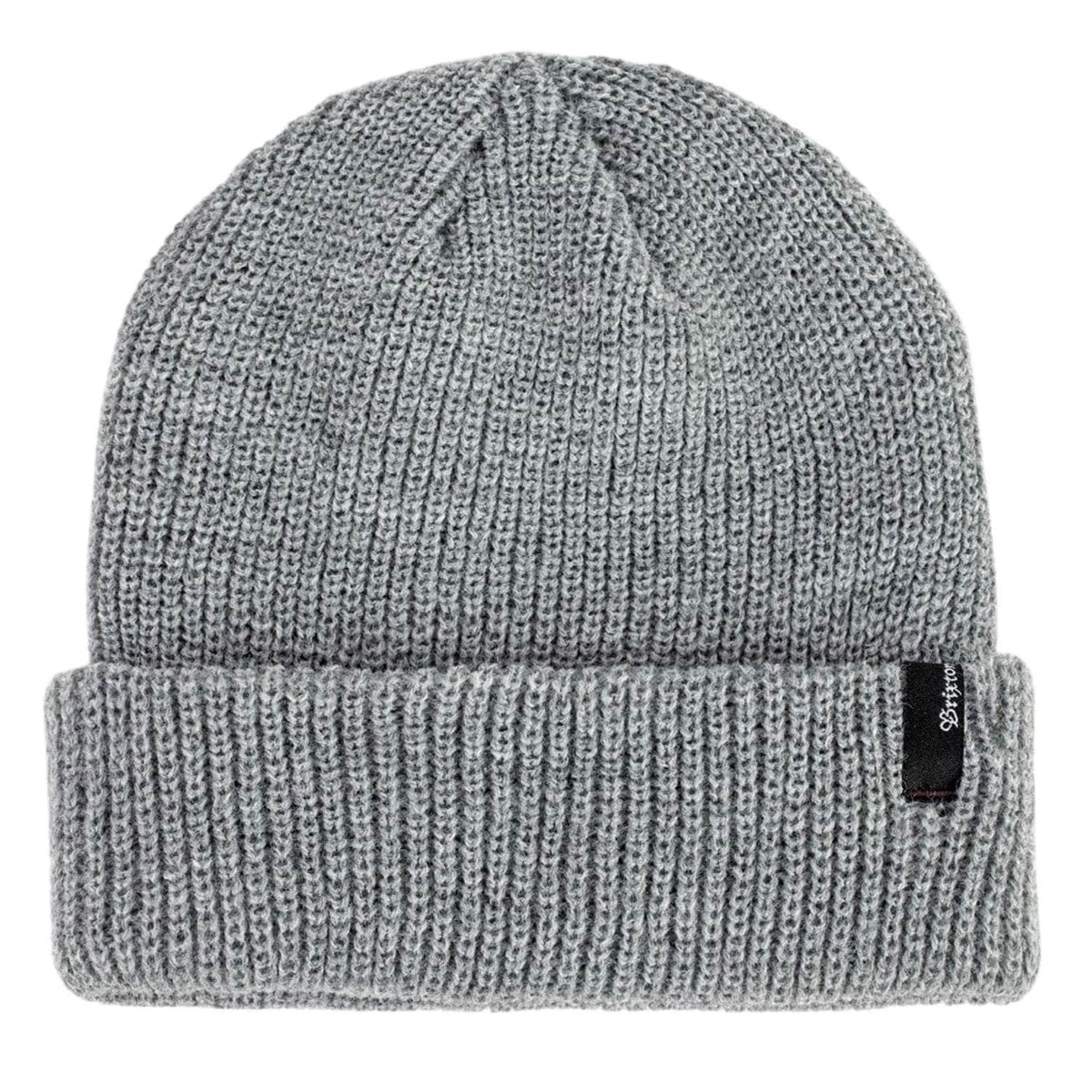 Brixton Heist Beanie Light Grey Heather One Size - Fold Beanie by Brixton