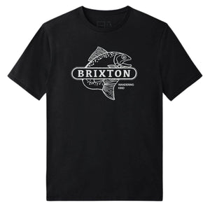 Brixton Mahlon X T-Shirt - Black - Mens Graphic T-Shirt by Brixton