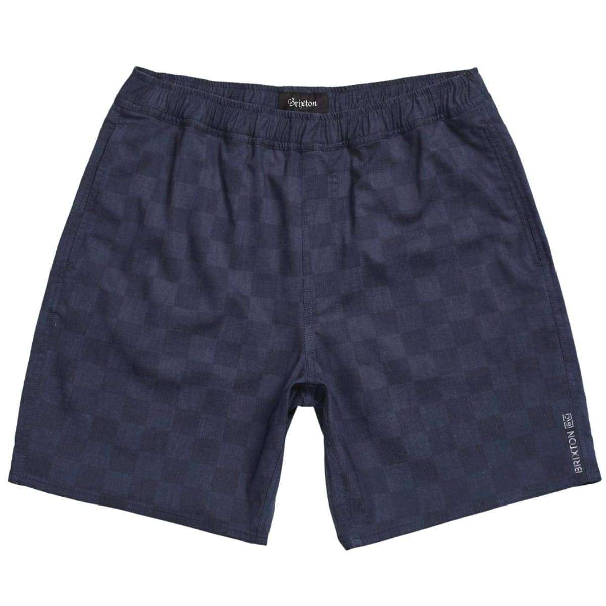 Brixton Steady X Shorts - Washed Navy Check