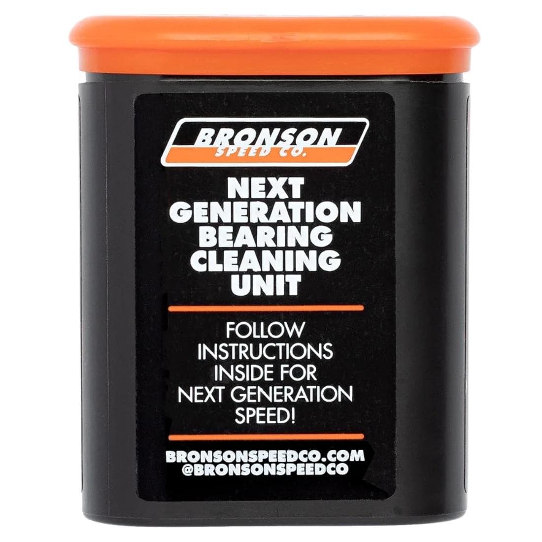 Bronson Speed Co Skateboard Bearing Cleaning Unit - Black/Orange