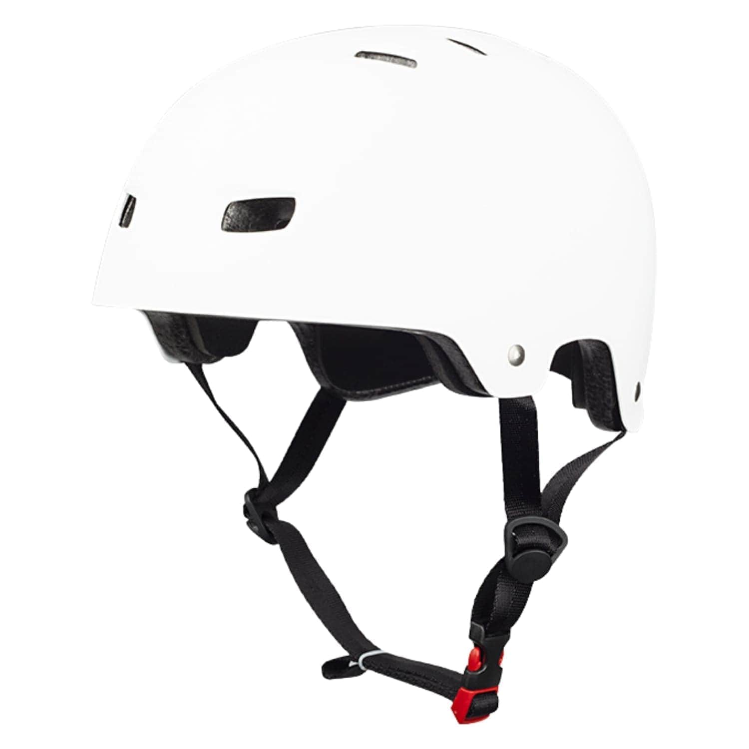 Bullet Adults Deluxe Skateboard Helmet - Matt White - Skateboard Helmet by Bullet