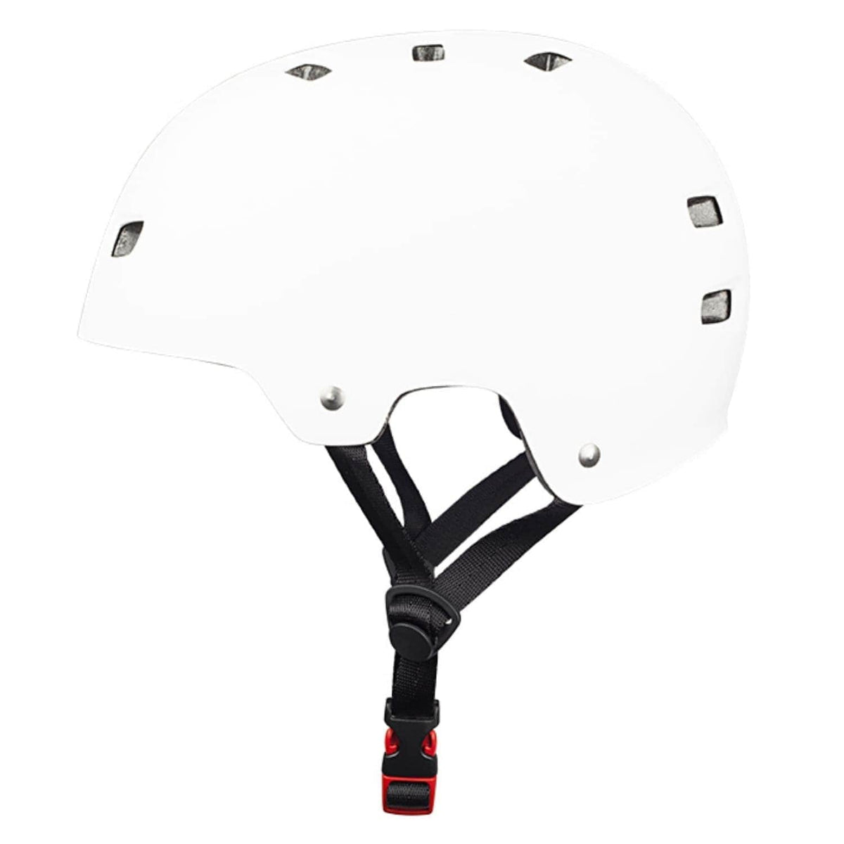 Bullet Adults Deluxe Skateboard Helmet - Matt White - Skateboard Helmet by Bullet