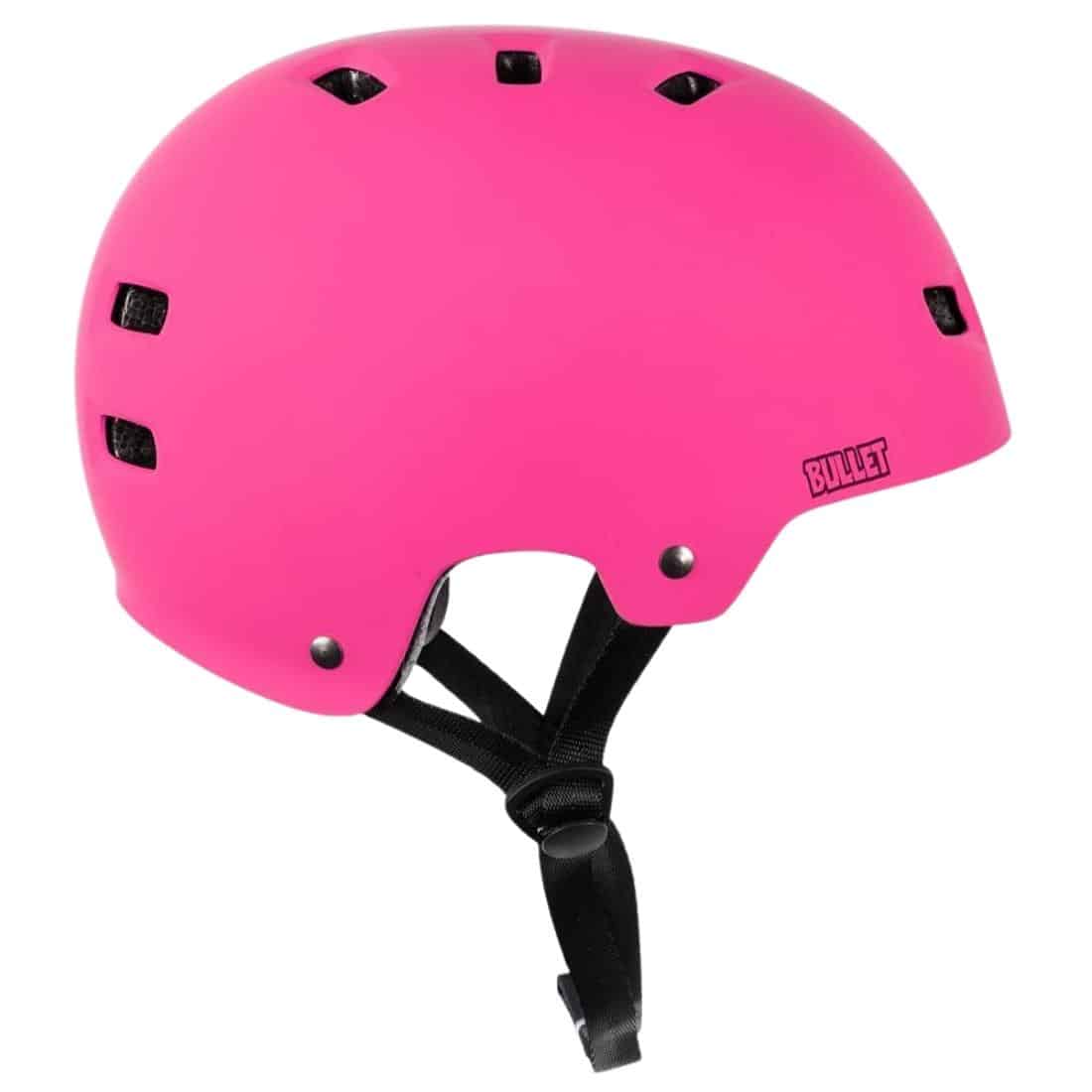 Bullet Grom Youth Kids Deluxe Skateboard Helmet - Matt Pink 
