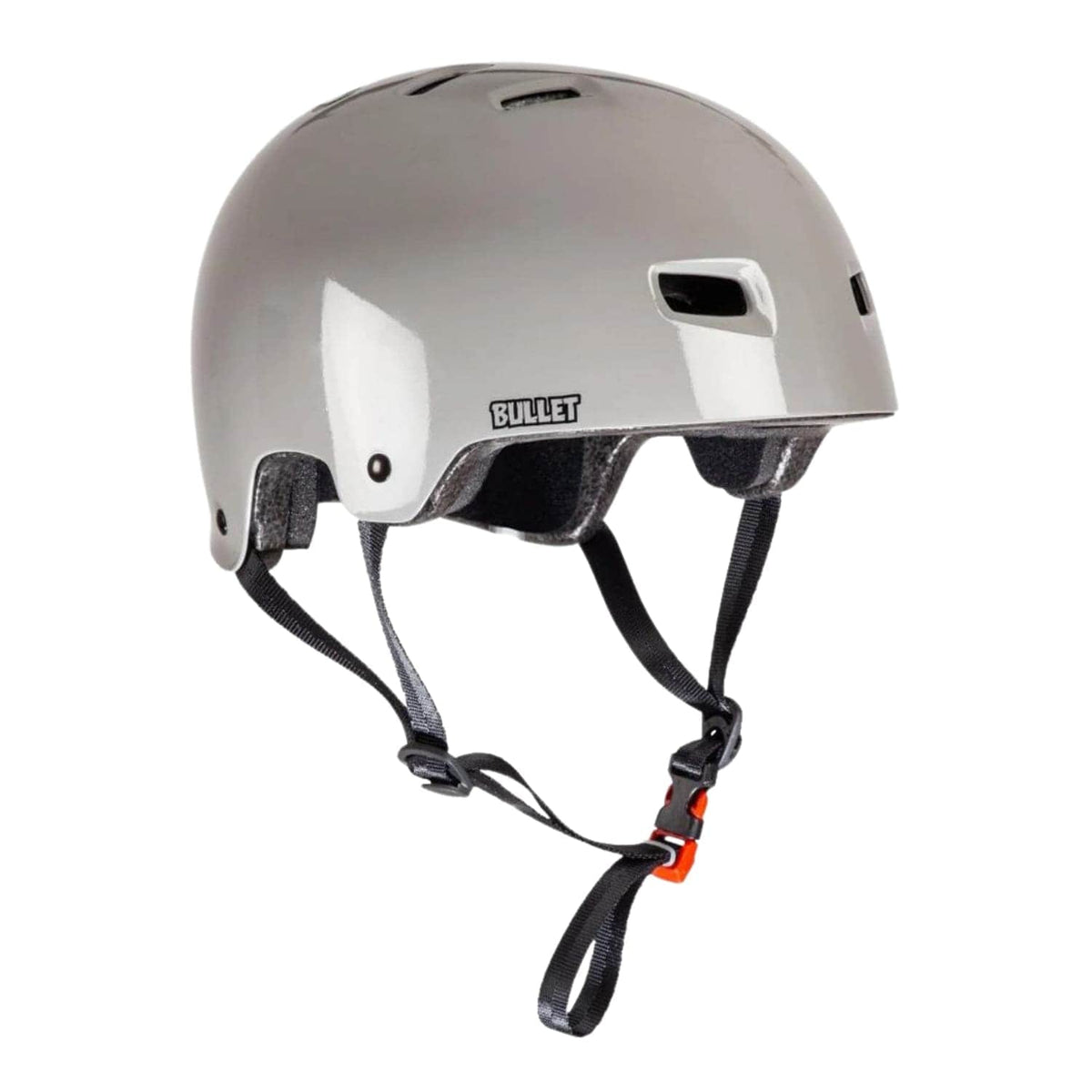 Bullet x Slime Balls Slime Logo Youth Skateboard Helmet Grey - Skateboard Helmet by Bullet Youth (49-54cm)