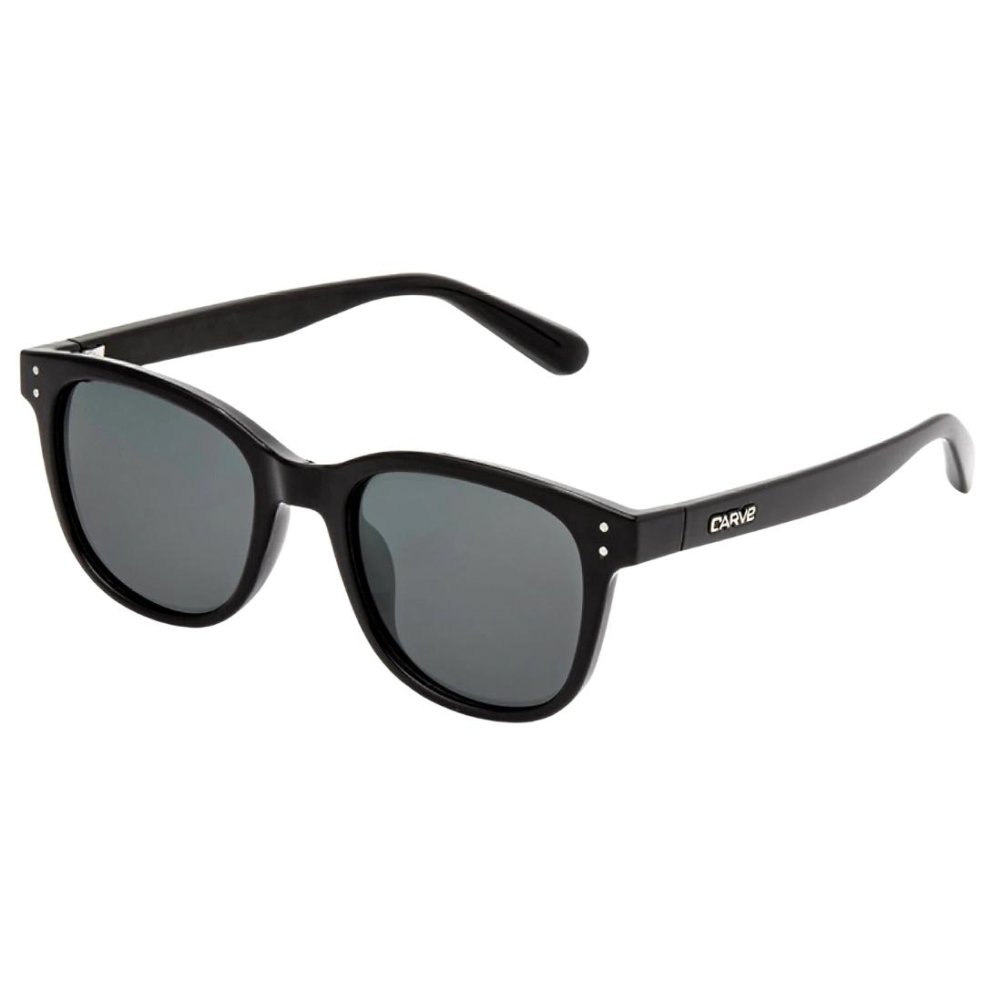Carve Homeland Polarised Sunglasses - Black Grey Polarised - Square/Rectangular Sunglasses by Carve