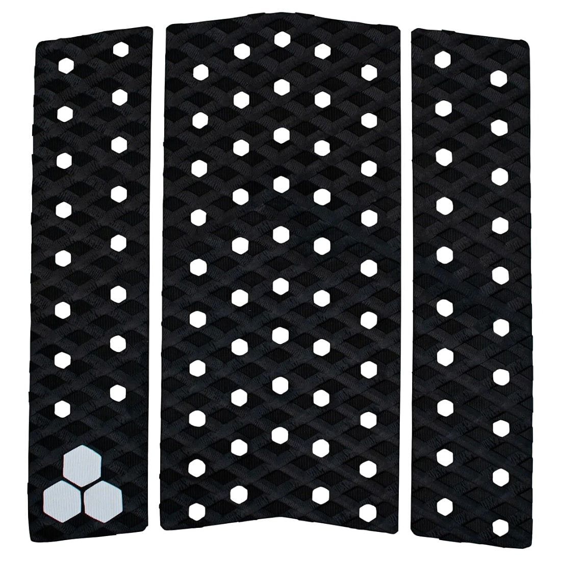 Channel Islands 3 Piece Reef Heazlewood Front Foot Surfboard Grip Pad - Black - Full Traction/Front Foot Surfboard Pad by Channel Islands