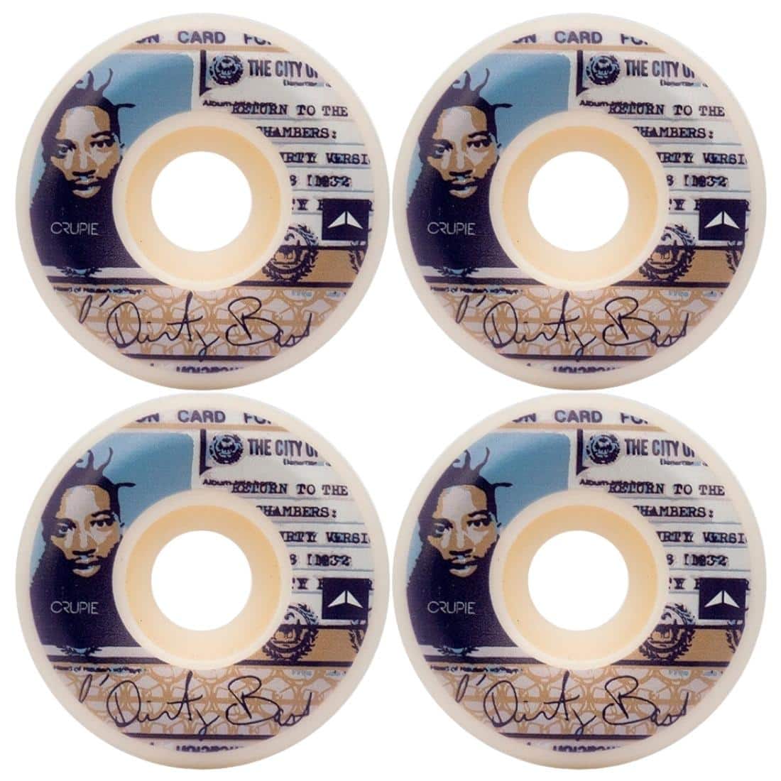 Crupie X ODB I.D. Wide Shape Skateboard Wheels - White - Skateboard Wheels by Crupie