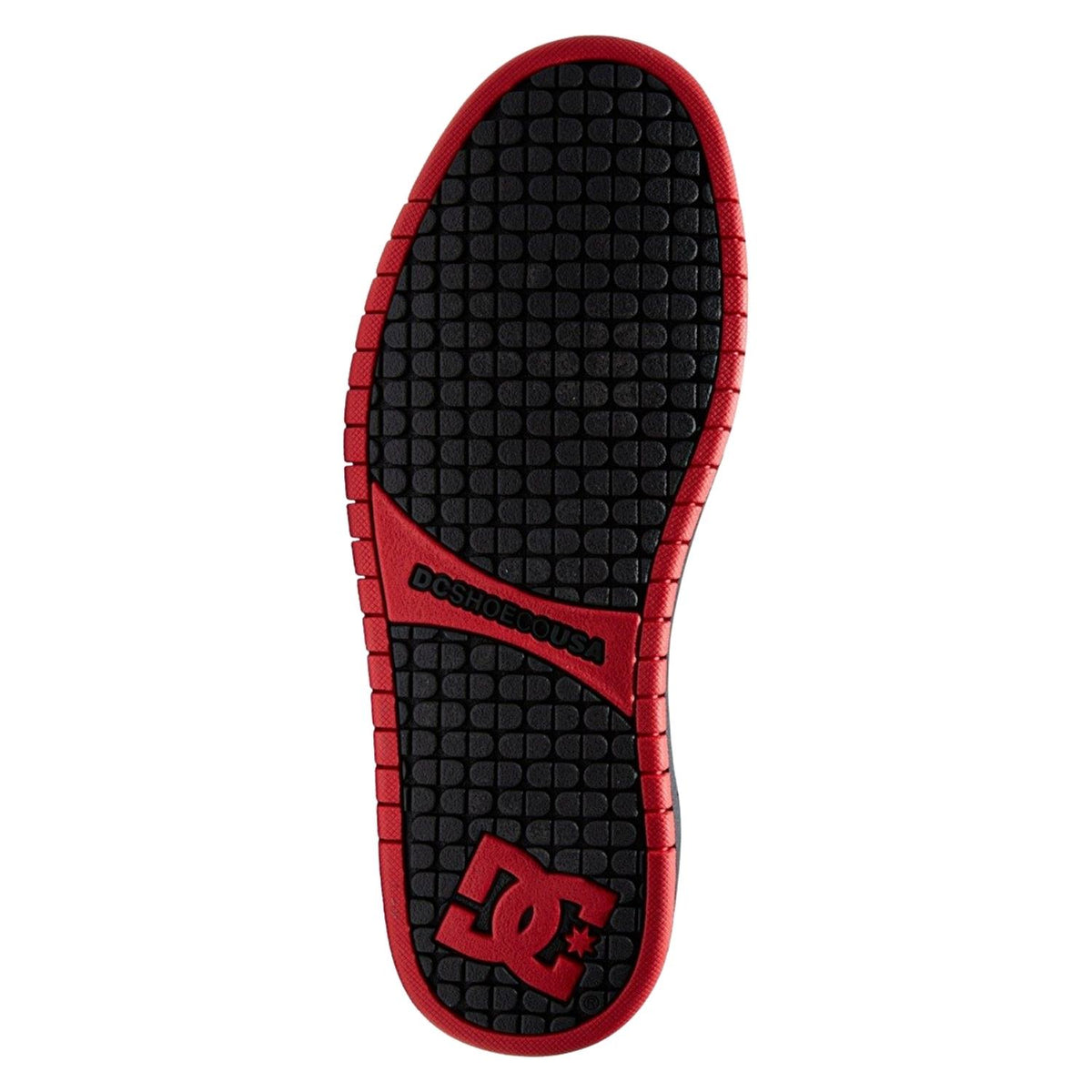 DC Court Graffik SQ Shoes - Black/Grey/Red - Mens Skate Shoes by DC