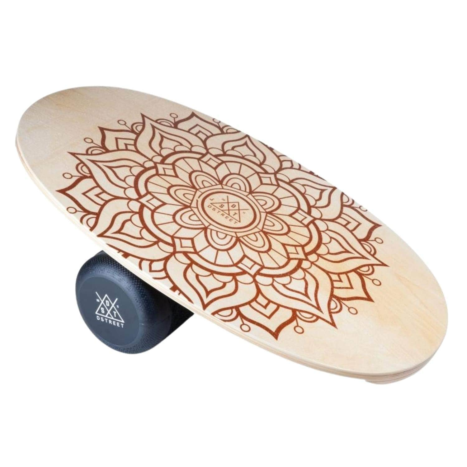 D-Street Mandala Balance Board Woodgrain 30in - Balance Board by D-Street 30 inch