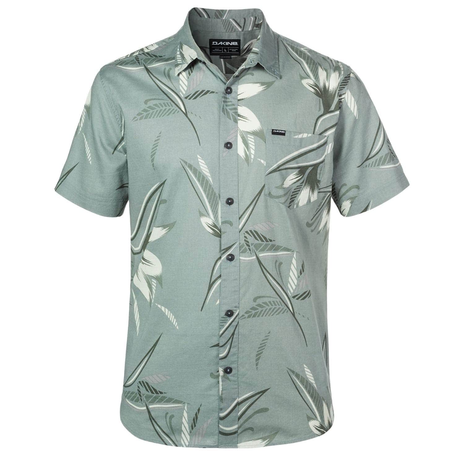 Dakine Poipu Short Sleeve Woven Shirt - Coastal Green Noosa Palm