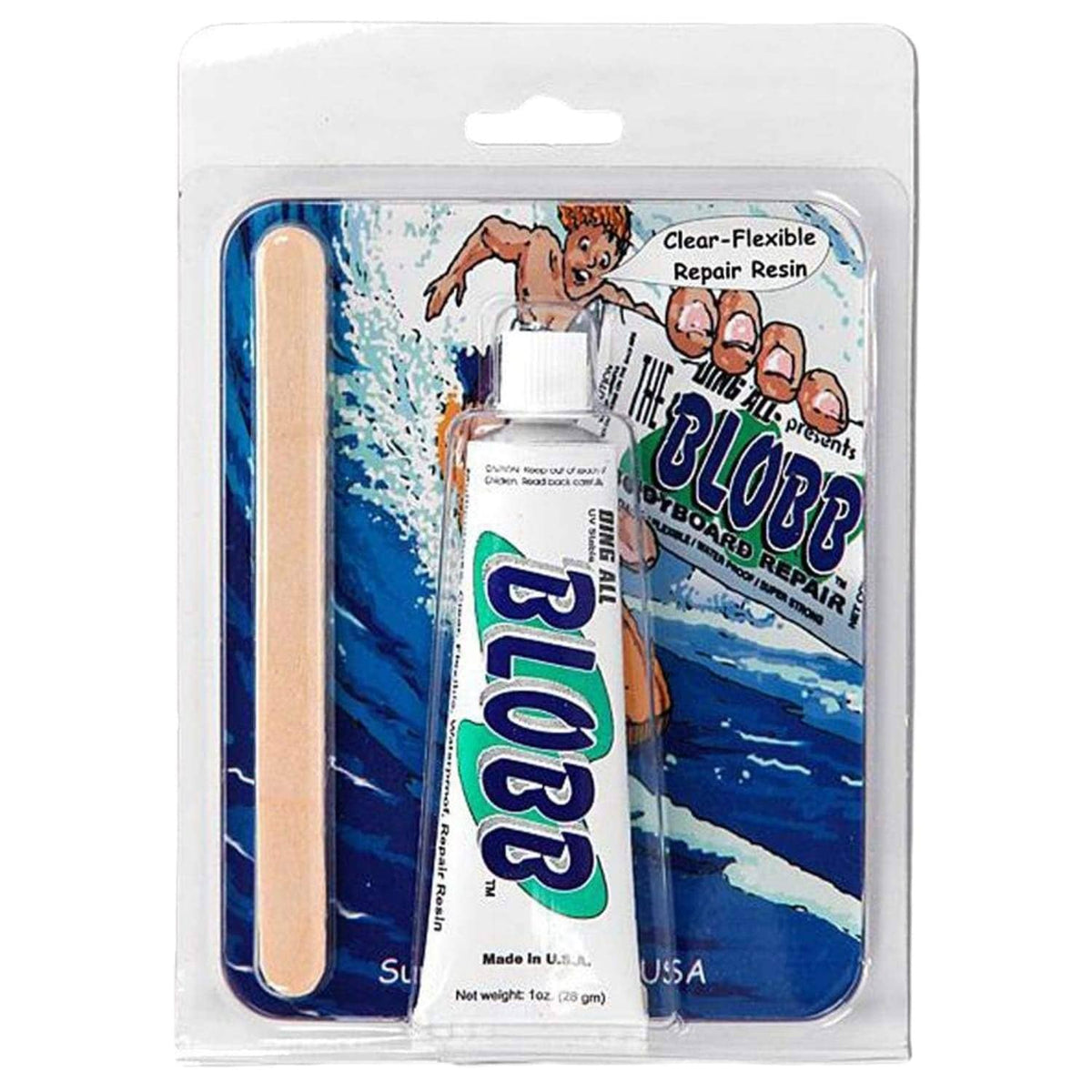 Ding All The Blobb - Wetsuit / Bodyboard / Fin Repair N/A 1oz - Wetsuit Repair Glue by Ding All
