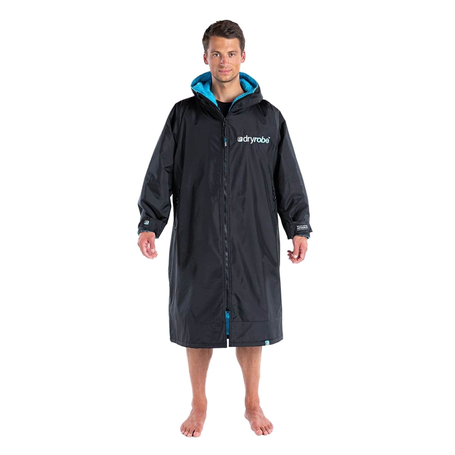 Dryrobe Advance Long Sleeve Drying & Changing Robe Black Blue | Free UK ...
