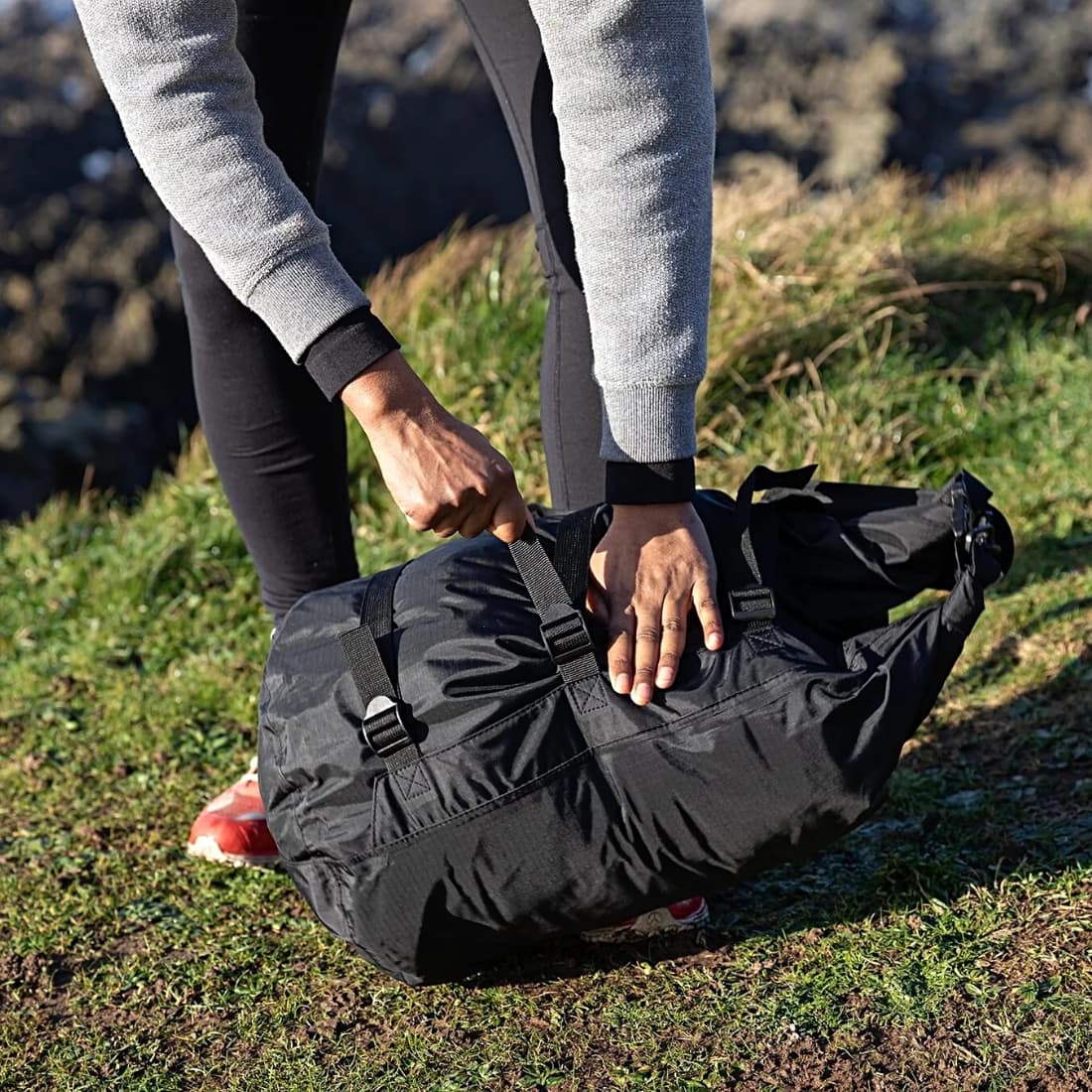 Dryrobe Compression Travel Bag - Black - Wet/Dry Bag by Dryrobe 33L