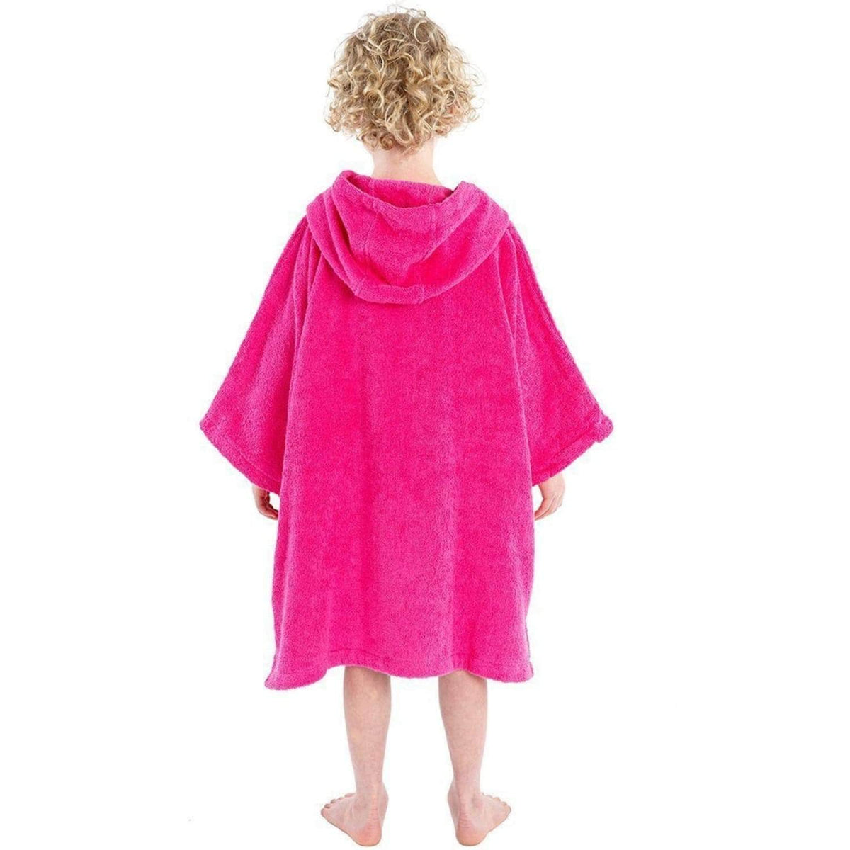 Dryrobe Kids Organic Cotton Short Sleeve Towel Robe - Pink - Changing Robe Poncho Towel by Dryrobe 10-14 Years