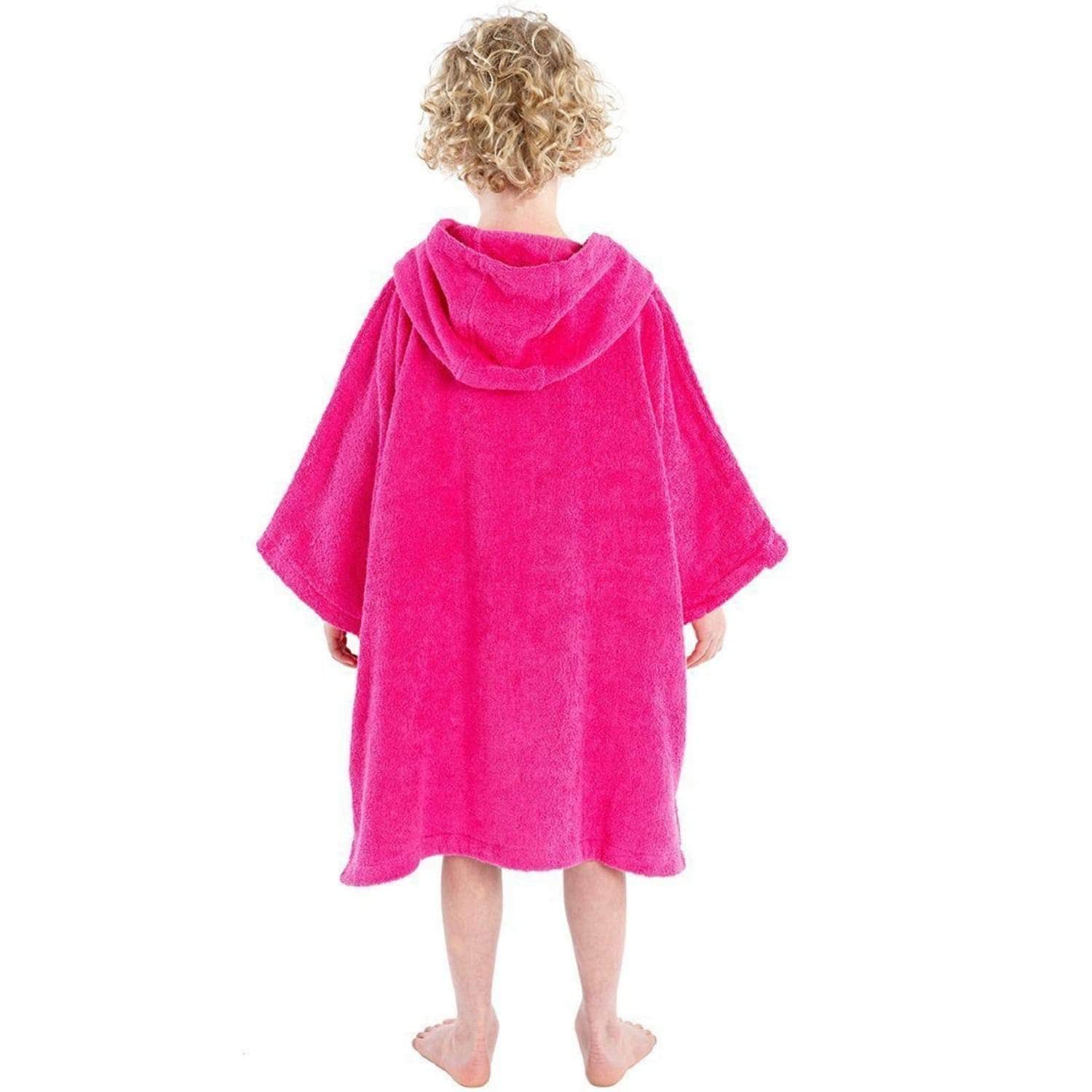 Dryrobe Kids Organic Cotton Short Sleeve Towel Robe - Pink - Changing Robe Poncho Towel by Dryrobe 10-14 Years