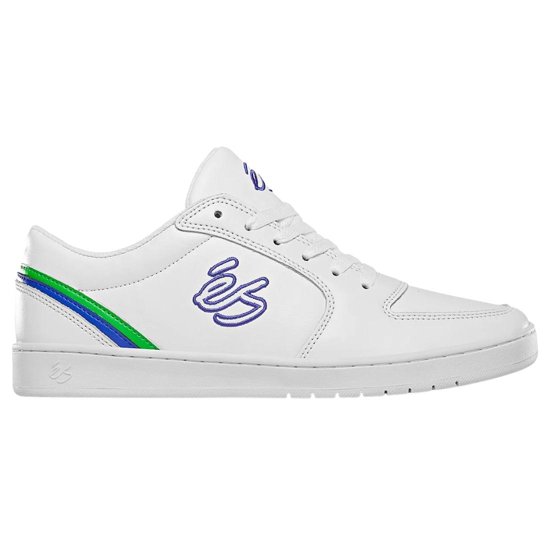 Es Eos Skate Shoes - White Blue Green - Mens Skate Shoes by eS