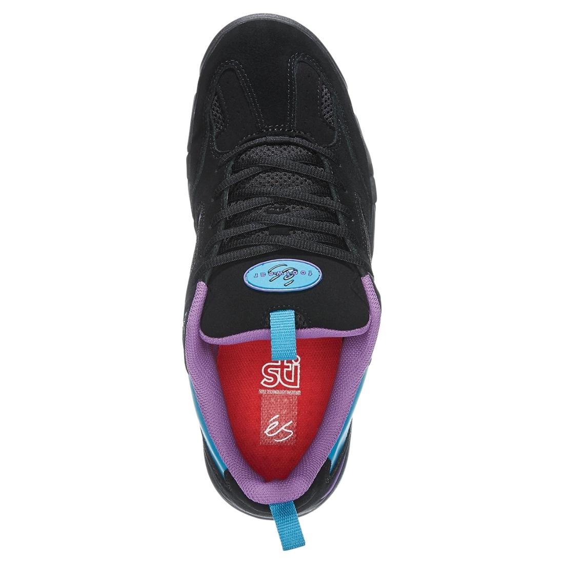 Es Quattro Plus Skate Shoes - Black/Teal - Mens Skate Shoes by eS