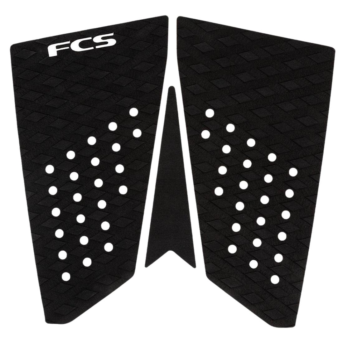FCS T3 Fish Surfboard Tail Pad - Black - 3 Piece Tail Pad by FCS