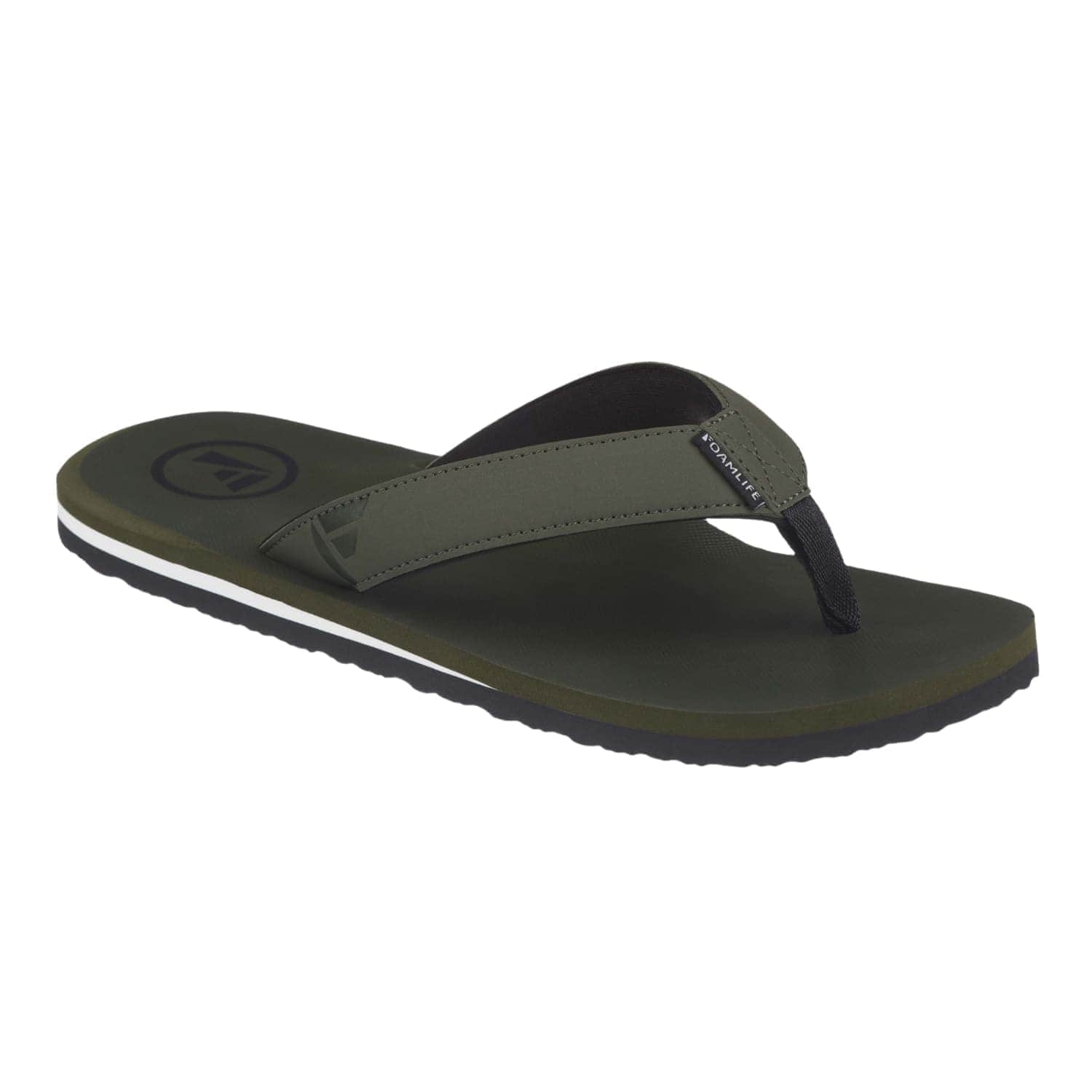 FoamLife Tarlan Flip Flops - Olive - Mens Flip Flops by FoamLife