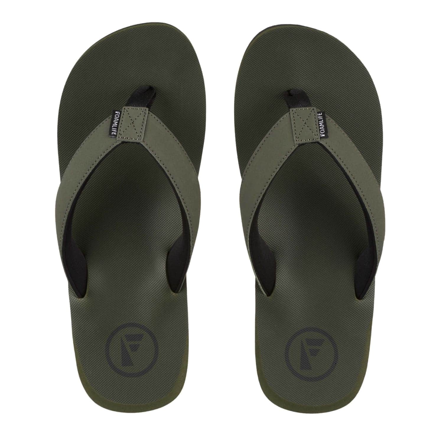 FoamLife Tarlan Flip Flops - Olive - Mens Flip Flops by FoamLife