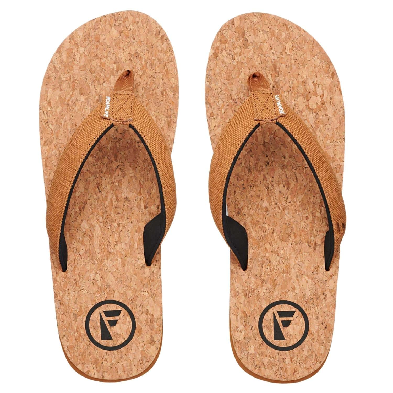 Foamlife Mully Cork Flip Flop - Tan - Mens Flip Flops by FoamLife