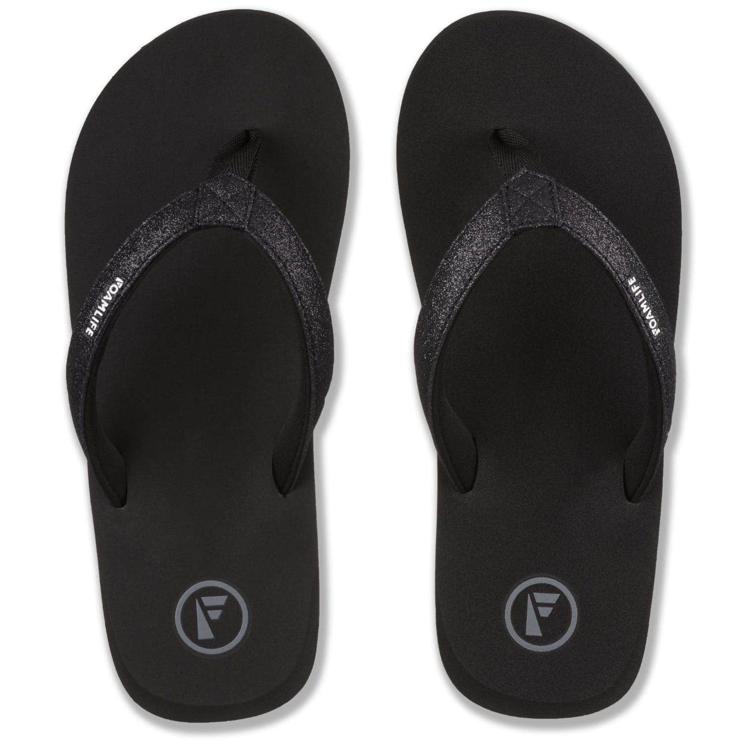 Foamlife Womens Zani Flip Flops - Black