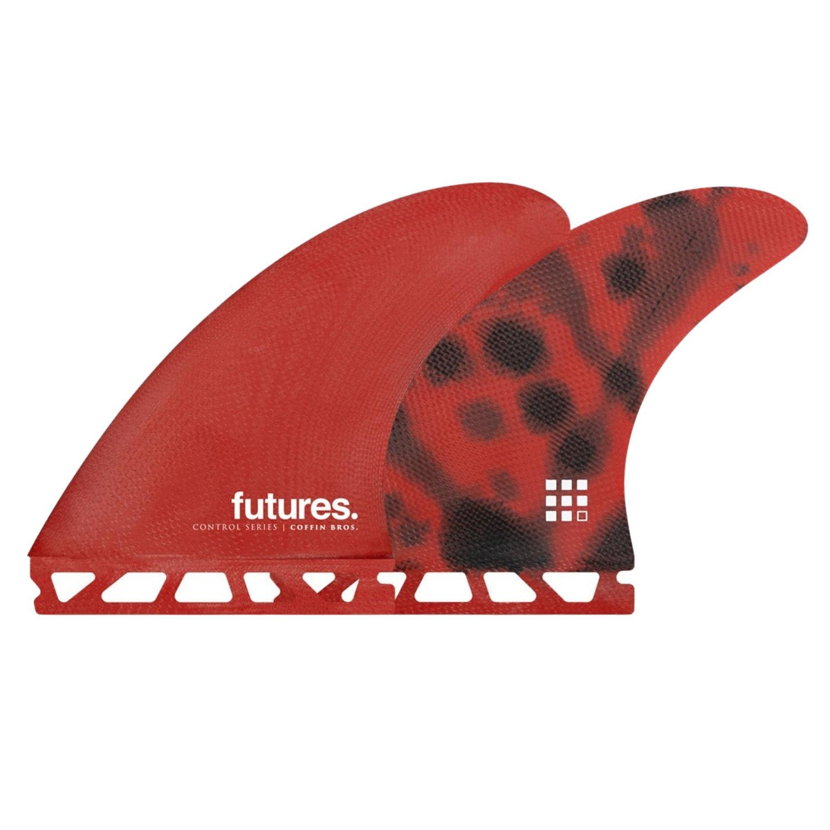 Futures Coffin Bros Thruster Surfboard Fins (Medium) - Red/Black - Futures Fins by Futures Medium Fins