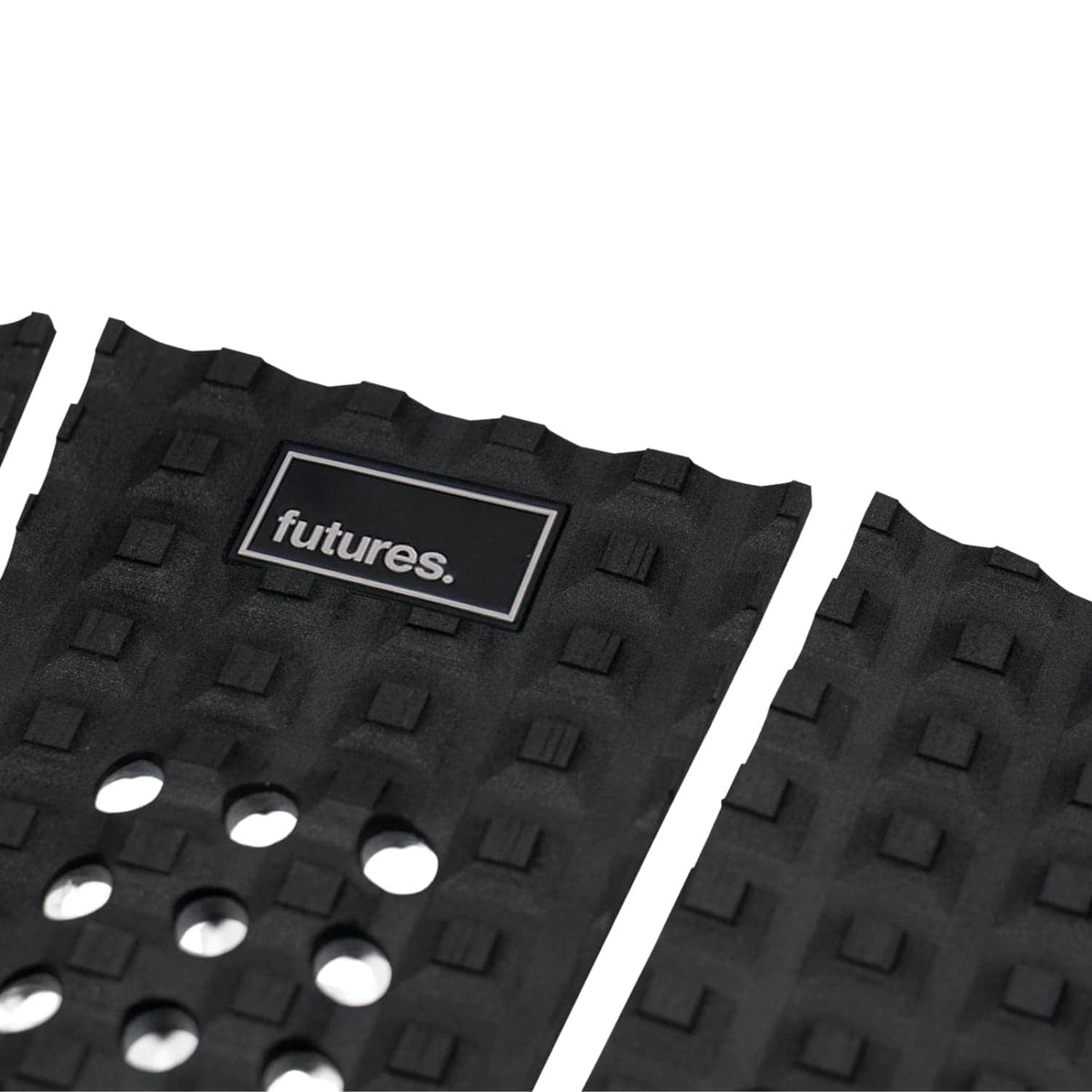 Futures F3P Brewster Tail Pad Surfboard Deck Grip Black - 3 Piece Tail Pad by Futures