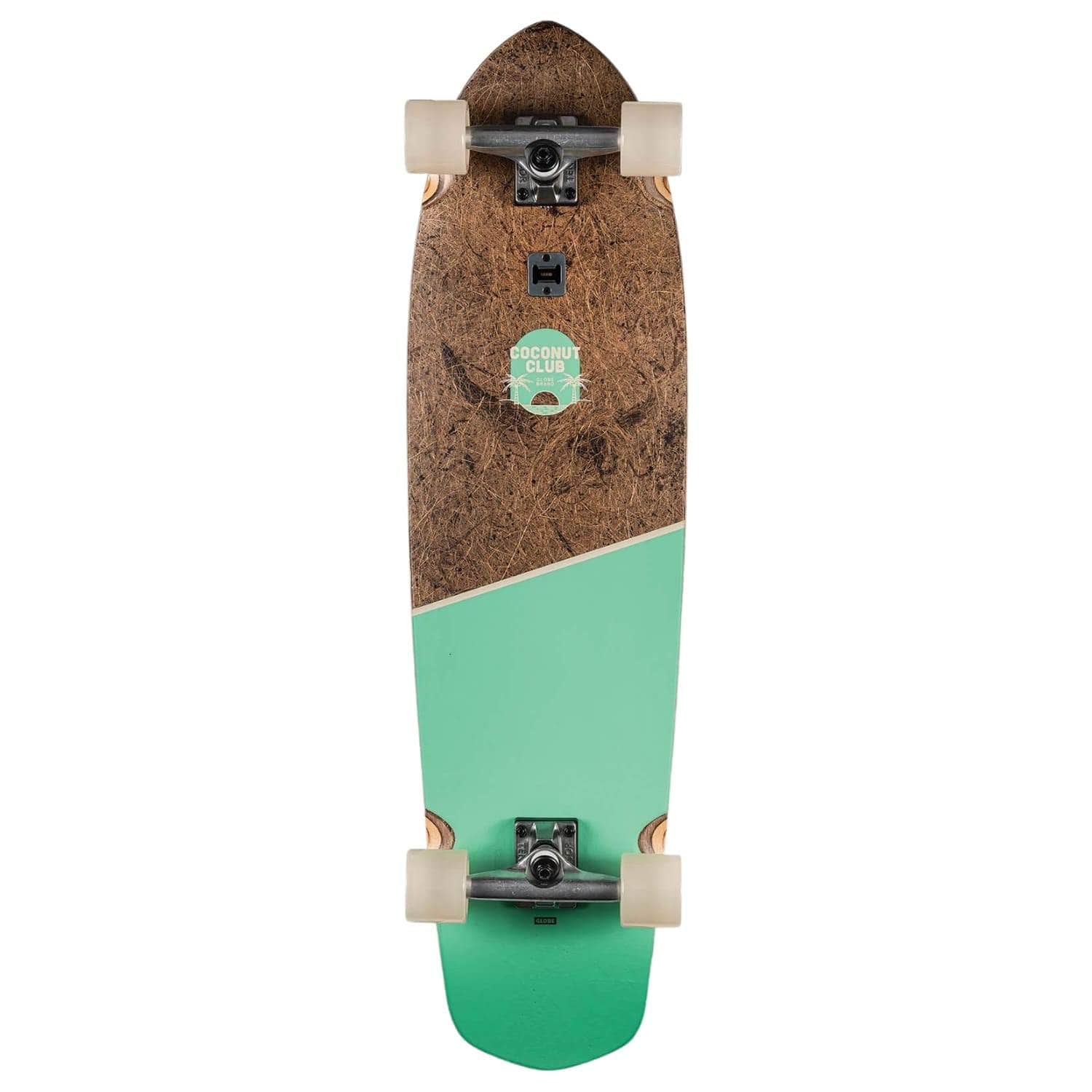 Globe Blazer XL Cruiser Skateboard - Coconut/Lime - 36.25in - Complete Skateboard by Globe