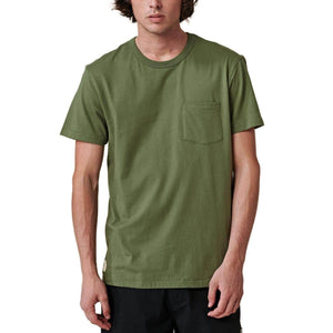 Globe Every Damn Day Pocket T-Shirt - Olive - Mens Pocket T-Shirt by Globe