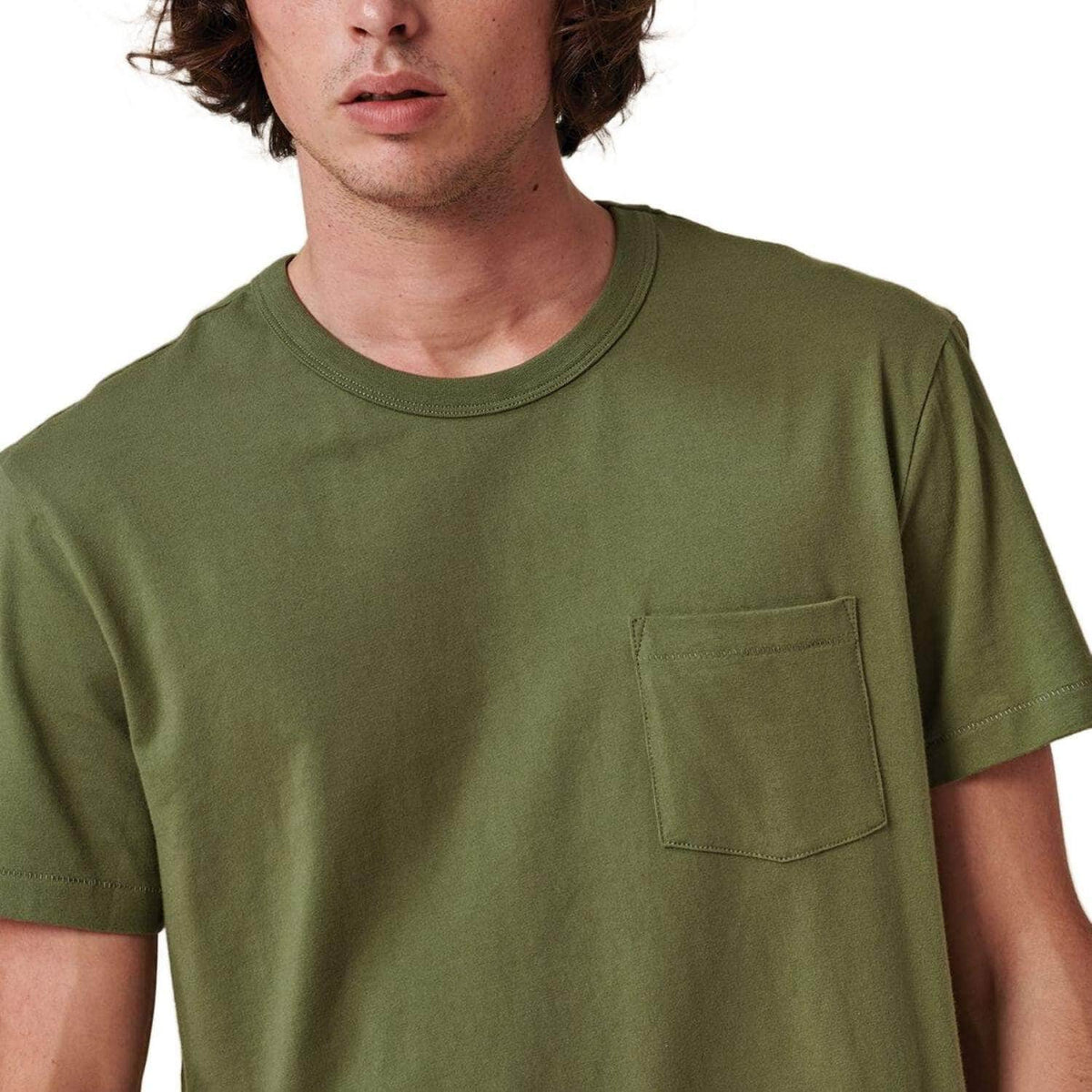 Globe Every Damn Day Pocket T-Shirt - Olive - Mens Pocket T-Shirt by Globe