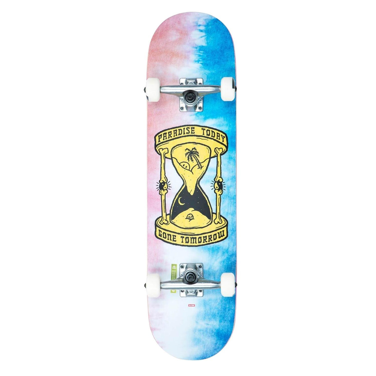 Globe G1 Gone Tomorrow Complete Skateboard - Blue/Pink Dye - Complete Skateboard by Globe 8.0 inch