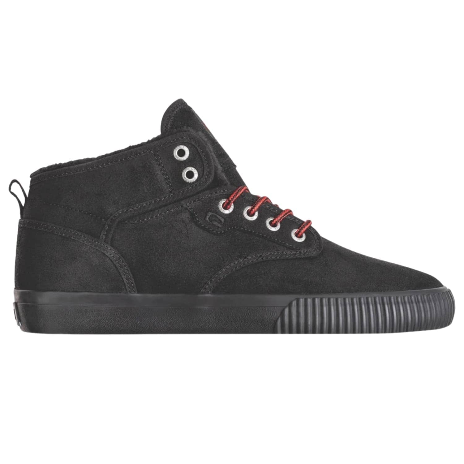 Globe Motley Mid Shoes Black/Red/Fur - Mens Skate Shoes by Globe