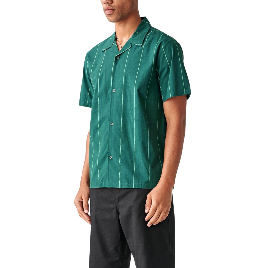 Globe Off Course Short Sleeve Shirt - Nightgreen - Mens Casual Shirt by Globe